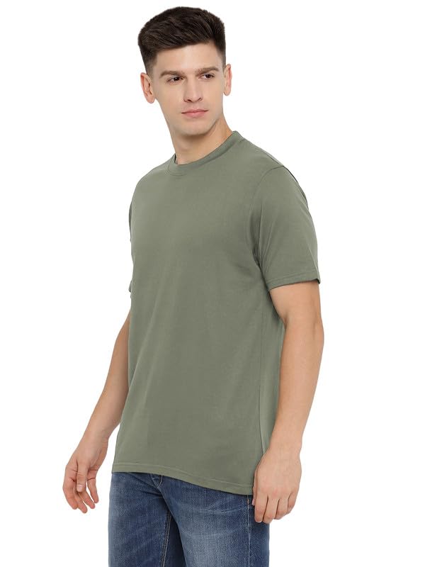 Image of AMERICAN CREW 100% Supima Cotton Round Neck T-Shirt for Men