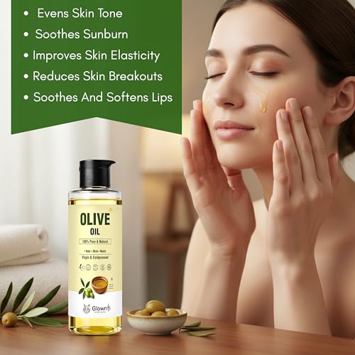 Image of 100% Pure Virgin Premium Cold Pressed Olive Oil for Hair & Skin - 200ml