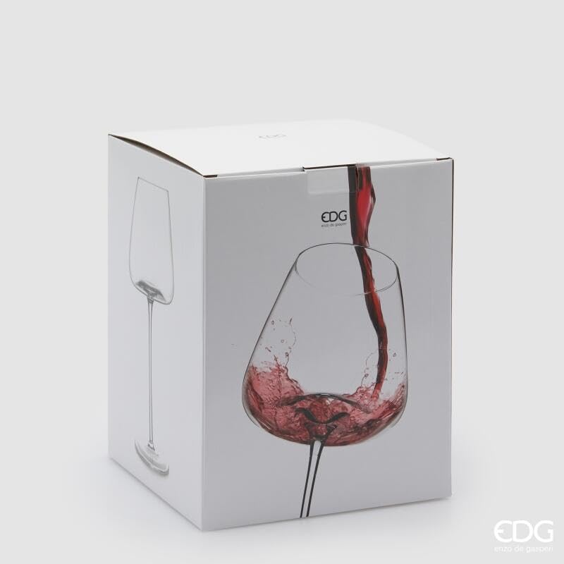 EDG Enzo De Gasperi Bicchiere Grace Calice H 26 Cm L 10 Cm 500 Ml Cf 4 Pz Vetro Natural
