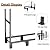 GREENER 4x4 Outdoor Firewood Rack - Adjustable Heavy Duty Wood Rack Fire Wood Holder for Firewood Outdoor Metal Wood Rck Log Holder for Indoor Fireplace Wood Stand Stacker Fire Wood Organizer, Black