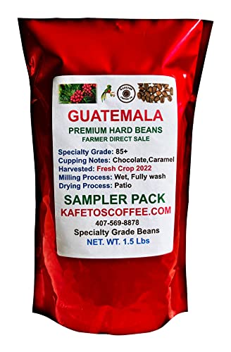 GUATEMALA Green Unroasted Coffee Beans, Sampler Pack 1.5 lbs Fresh 2025 Crops