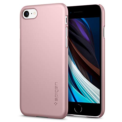 Spigen Thin Fit Designed for Apple iPhone SE 2020 Case/Designed for iPhone 8 Case (2017) / Designed for iPhone 7 Case (2016) - Rose Gold
