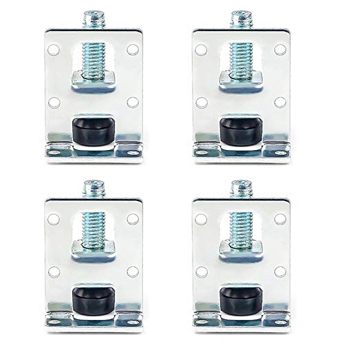 4 Piezas patas ajustables para muebles, Patas niveladoras de Muebles Resistentes, soportes ajustables para zócalo con pies niveladores para mesas, Camas, estanterías, armarios, Banco de Trabajo