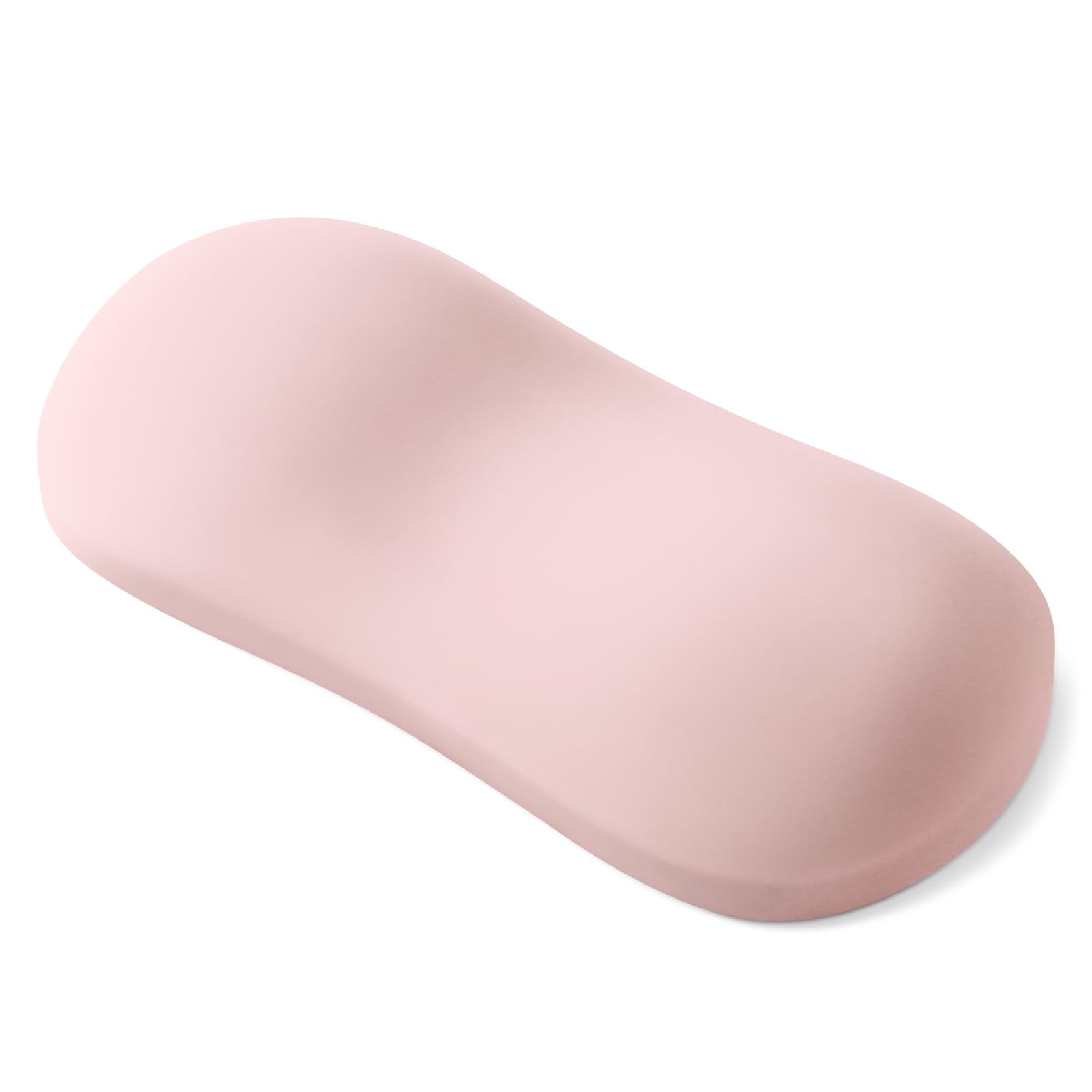 MOSISO Wrist Rest Silicone Ergonomic Air Cushion Mouse Support Pad, Keyboard Mouse Wrist Support for Typing, Gaming Pain Relief Pad Wrist Cushion for Computer, Laptop, Home & Office, Pink