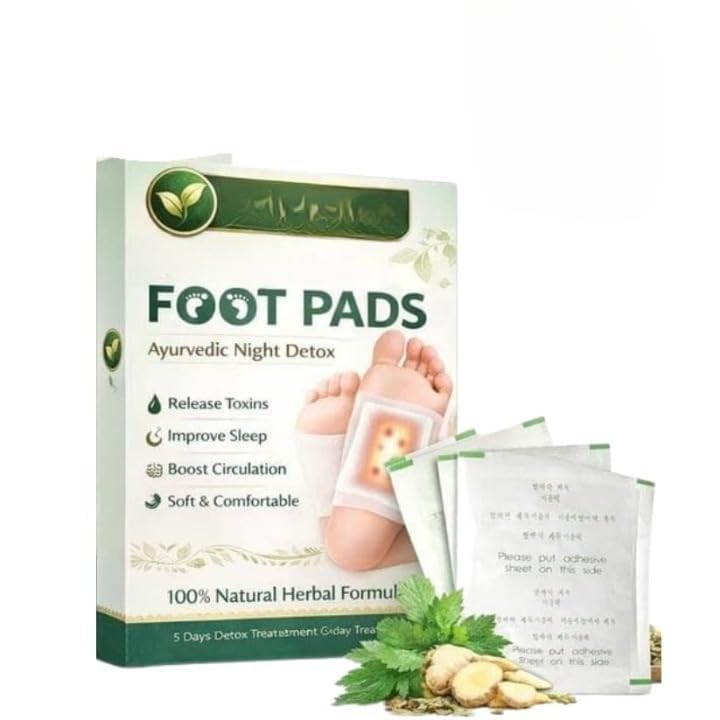 Herbal Night Use Foot Patches for Men & Women | Bamboo Vinegar & Lavender Foot Pads | Overnight Adhesive Foot Patches for Relaxation & Self-Care Routine | Easy-to-Apply Foot Care Patches-picture-34