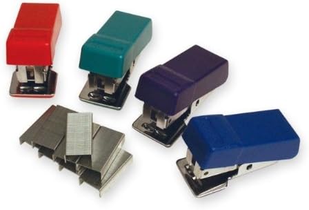 Stanley Bostitch 100CSP Standard Mini Stapler with Standard Staples-Box of 12 Assorted Colored Staples