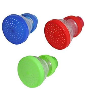 Marji&Anuvrutti Kitchen and Bathroom Tap Shower Sprinkler Plastic Shower Head (Standard Size, Multicolour) -Set of 3