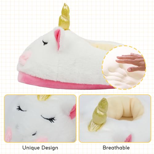 Image of Women Animal Slippers Cute Plush House Shoes Warm Novelty Cartoon | Slippers Gifts for Birthday Christmas