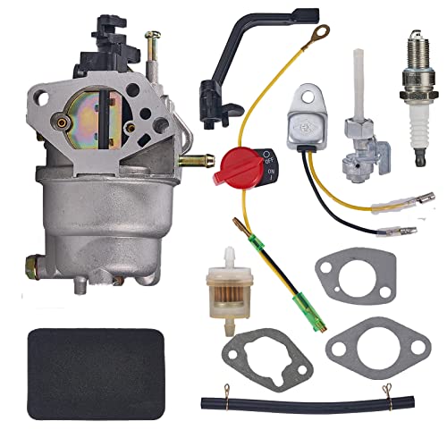 Mikatesi 0J58620157 Carburetor for Generac GP5000 GP5500 GP6500 GP6500E GP7500E 0J58620157 5KW 5.5KW 6.5KW 389cc 8125W 188F 190F Portable Generator 0G8442A111 Carb