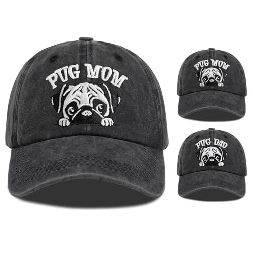 ZVUZVO - Regalos para madres de pug para mujeres, gorras de ...