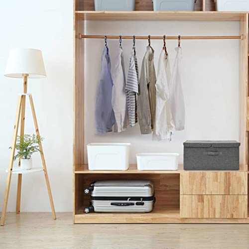 Genérico Caja de almacenaje Tela Gris Antracita 50x30x25 cm,Casa y jardín,Productos del hogar,Organización y Almacenamiento,Cestas para almacenaje-332912