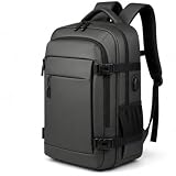 Mochila Impermeável de Grande Capacidade Escolar e Universitária, Alças Reforçadas, Compartimento Interno para Notebook, Ideal para Dia a Dia, Trabalho e Viagem (PRETO)