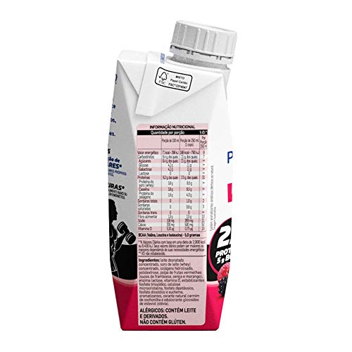 Kit Piracanjuba Whey Zero Lactose Frutas Vermelhas 6x250ml