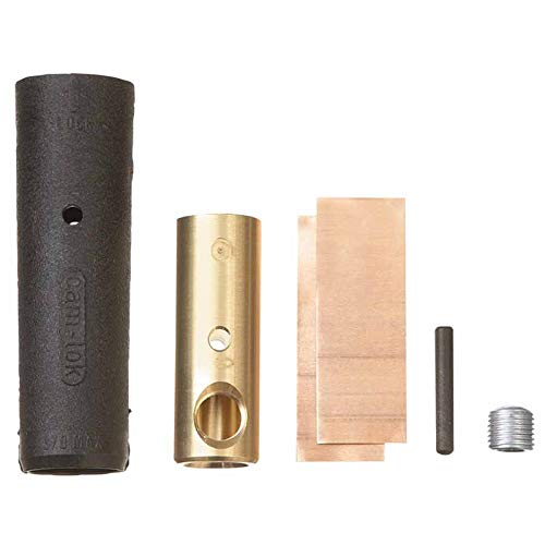 Cooper Cable Connector, Connector Black Female 1/0-3/0 Connection (2 Pack)