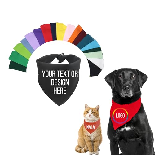 Personalized Dog Bandana Logo Clothes Bandanas Easter For Dogs Sp...
