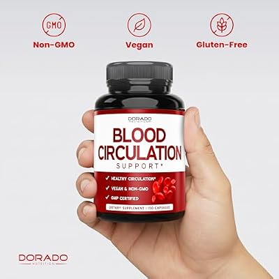 Blood Circulation Supplements with Diosmin & More (150 Capsules) Blood Flow Supplements for Men & Women - Spider & Varicose Veins for Legs Support - Vegan & Non GMO - 3rd Party Tested - USA Made