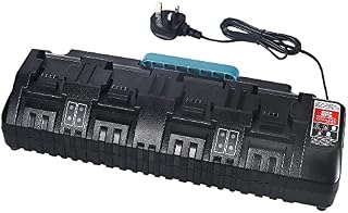 18V Multi Fast Battery Charger 48-59-1804 with 4 Port 2 USB Charger Compatible with Milwaukee M18 14.4V-18V XC Lithium Battery 48-11-1812 48-11-1865, 48-59-1804 48-11-1862 48-11-1850 48-11-1852