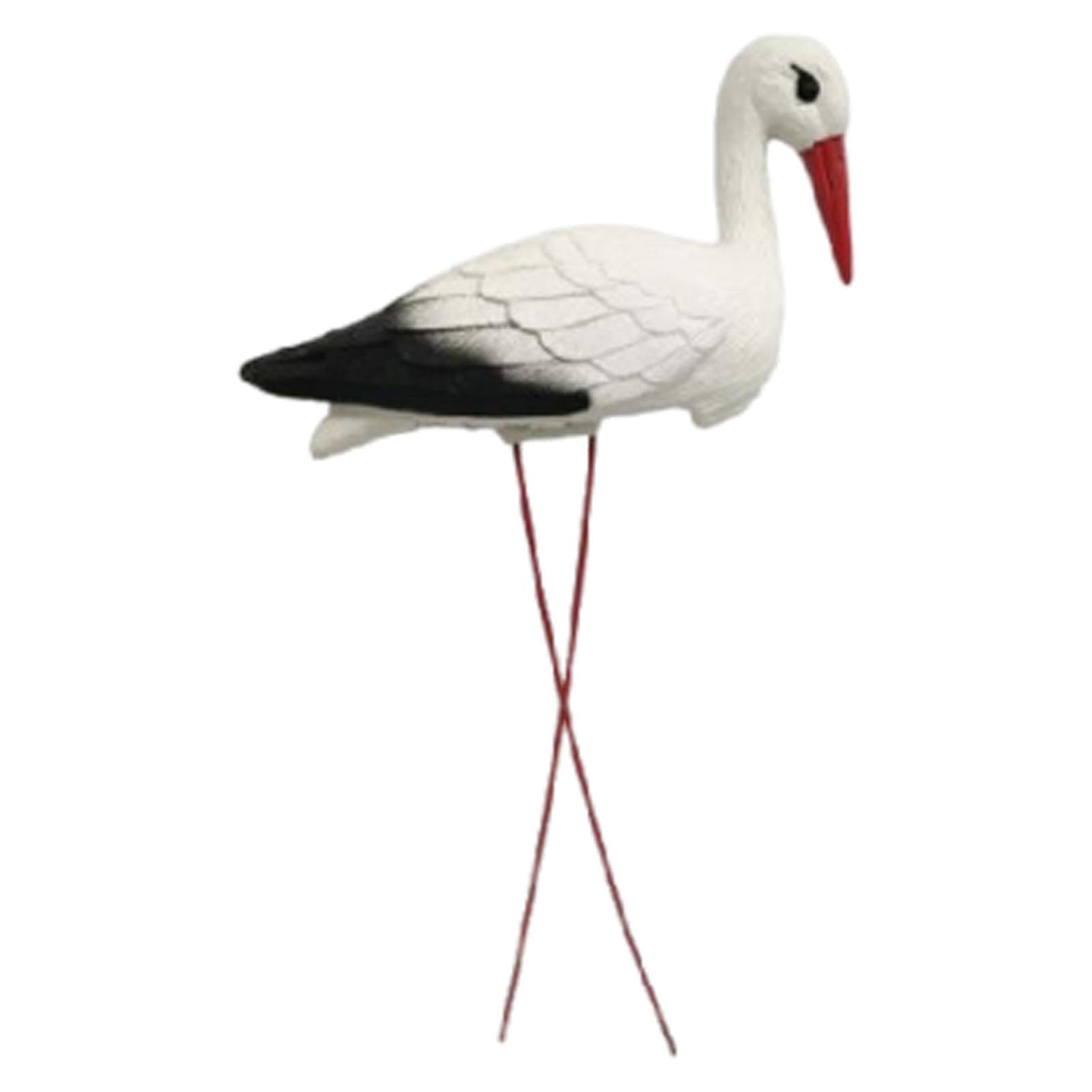 Simulated Bird Crane Miniature with Iron Wire Legs Lightweight Pe Bird Model | Home & Garden | Yard, Garden & Outdoor Living | Garden D?©Cor | Statues & Lawn Ornaments-image-43