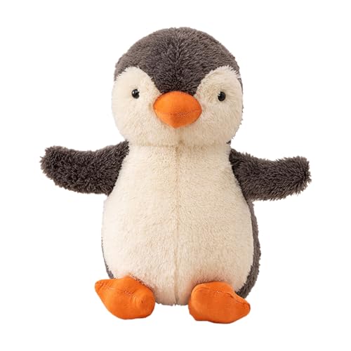 CHUNLINLAODA Penguin Plush Toy Penguin Stuffed Animal 20cm Soft Cuddly Plushie Doll Animal Soft Toy for Christmas Birthday New Year Gifts (Gray)
