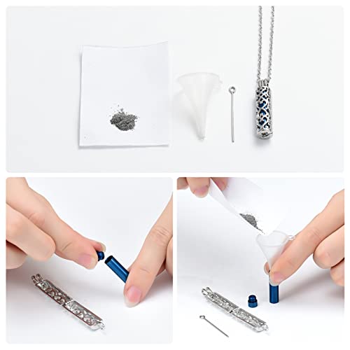 Shajwo SH-F11959-BLUE Cylinder Urn Necklace thumb #5