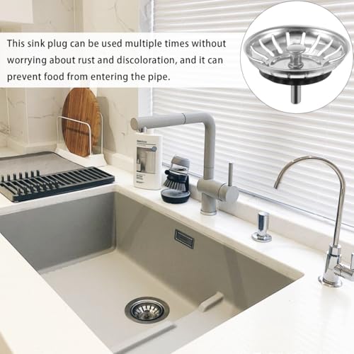Tapón para desagüe de fregadero de acero inoxidable miniatura 7