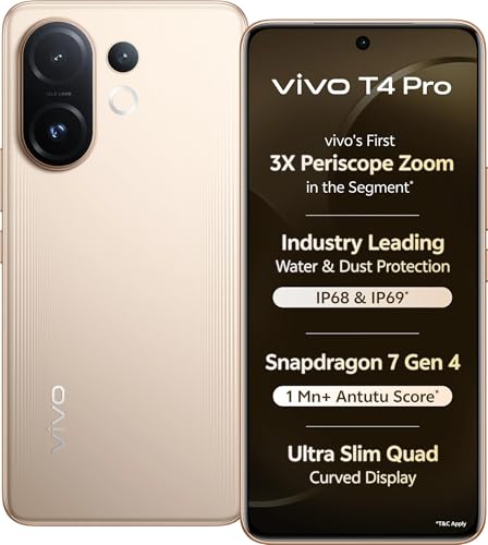 Image of vivo T4 Pro 5G, Blaze Gold (8GB, 256GB)
