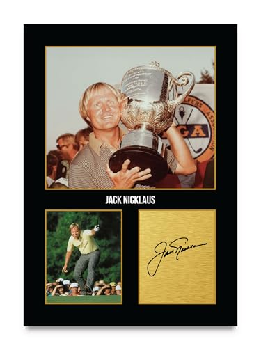 HWC Trading Jack Nicklaus Cadeaux imprimés photo autographe signée pour les fans de golf - A4 Impression Uniquement (ID-009124)