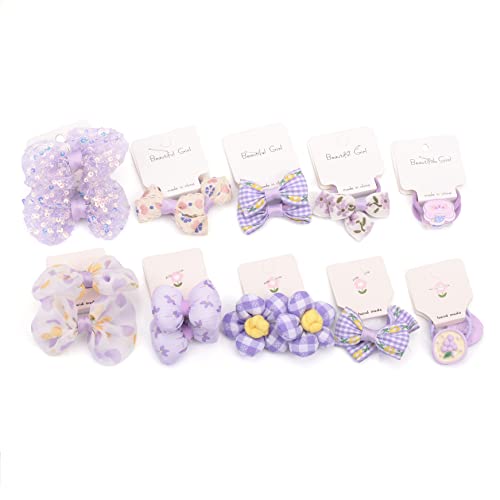 BIANHUAN ベビー ヘアゴム こども リボン 30本 セット かわいい 髪ゴム ヘアアクセサリー おしゃれ 子供 女の子 髪飾り 髪留め 王冠 誕生日 プレゼント お祝いギフト (D)