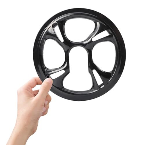 Image of Eagles 1-Pack Bike Chain Guard, Sprocket Protective Cover with 48T 4 Holes Bicycle Bike Crankset Chain Wheel Cover Protection Chain Wheel Protective Cover Black