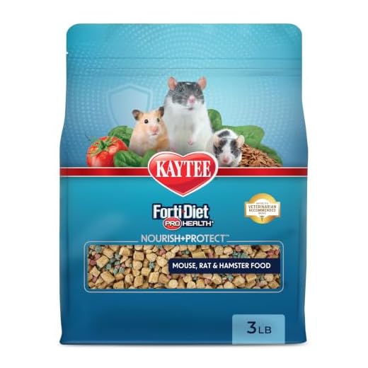Kaytee Forti Diet Pro Health Small Animal Food For Mouse And Pet Rats, 3-Pound