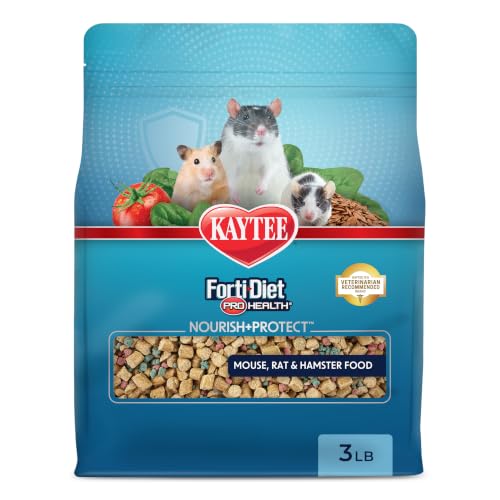 Kaytee Forti Diet Pro Health Small Animal Food For Mouse And Pet Rats 3-Pound