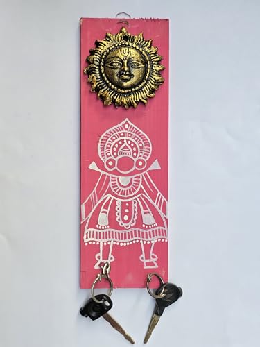 Image of Ddominator Clay Embossed Keychain Holder - Unique Handmade Keyring for Women, Men, & Home Decor - Stylish & Durable Clay Key Chain Organizer |Art 38