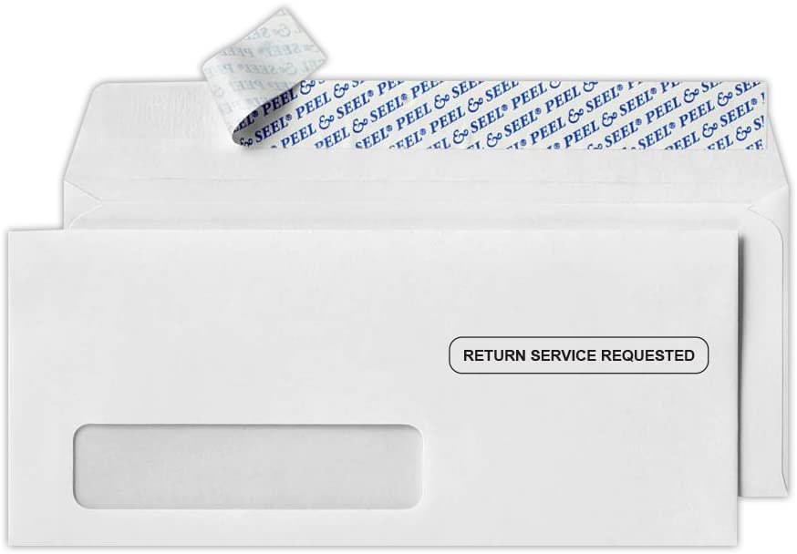 Luxpaper #10 Window Envelopes, 4 1/8 X 9 1/2, White, 50/Pack