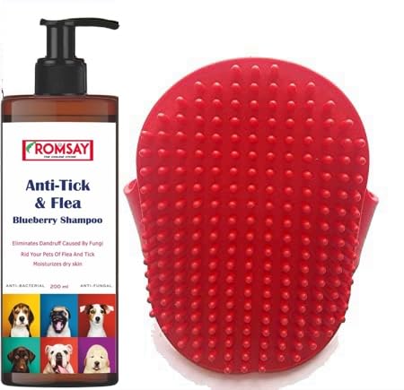 See full amazon price history chart for ROMSAY Tick & Flea Control Blueberry Shampoo with Bathing Brush for All Types of Dogs & Cats Flea and Tick | Hypoallergenic Fresh Notes, Pet Shampoo for Dog | Anti Tick and Flea Dog Shampoo (200ML) ROMSAY Tick & Flea Control Blueberry Shampoo with Bathing Brush for All Types of Dogs & Cats Flea and Tick | Hypoallergenic Fresh Notes, Pet Shampoo for Dog | Anti Tick and Flea Dog Shampoo (200ML) (B0D7STJ4KV) Amazon Price History, Amazon Price Tracker