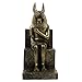 Yardwe Antico Egitto Anubis Scultura Da Collezione Figurine Cane Dio Seduto Statua Egiziano Mitologico Greco Figura In Resina Artigianato per La Casa Ufficio Decorazione Portico D' oro
