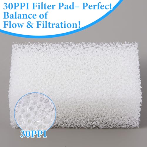 Image of Threlaco 12 Pack Foam Filter Insert Compatible with Aquaclear 30 Aquarium Filter Replacement Media for Filtering and Keeping Aquariums Clear