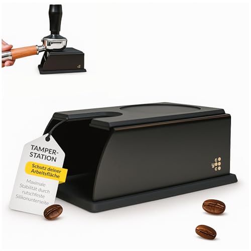 Coyooco Tamperstation für Siebträger - aus Edelstahl & Silikon -...