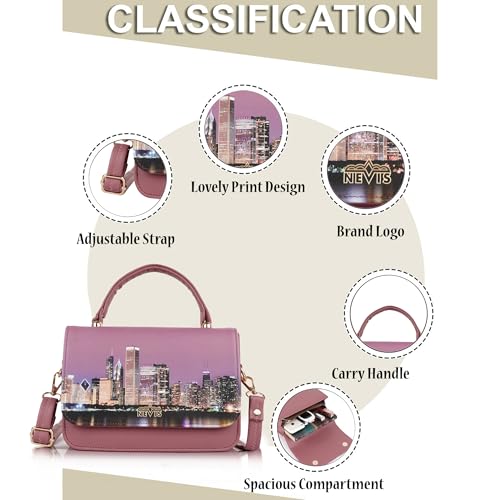 Image of Nevis Women's Stylish Sling Bag, Casual Crossbody Digital Print Sling Bag