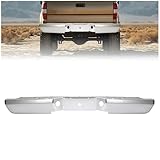 HECASA Rear Bumper Face Bar Compatible with 1993-2011 Ford Ranger Styleside and Supercrew Model without Parking Aid Sensor Holes Replacement for FO1102283 FO1102356 4L5Z17906AA Chrome