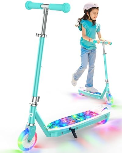 Gyroor KS2 Kids Electric Scooter with LED Lights – Safe 5 MPH Spe...