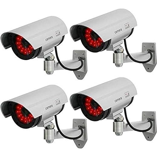 Dummy Security CCTV Bullet Camera Set of 4