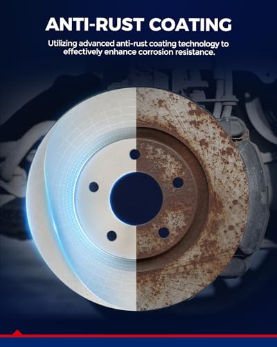 Image of KAX Rear Brake Kit, OE Brake Rotors and Ceramic Brake Pads | Fits Buick /Cadillac /Pontiac /Oldsmobile- LeSabre /DeVille /Park Avenue /Bonneville /Aurora /Eldorado, Seville /Riviera /Allante /Regency /Toronado