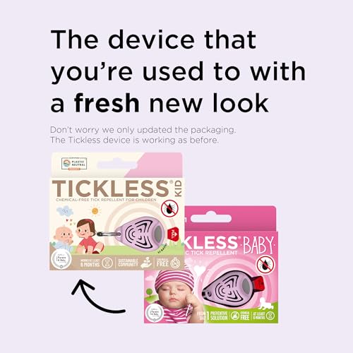 Tickless Baby - Ultraschall Zecken und Floh Abwehr für Kinder - Pink