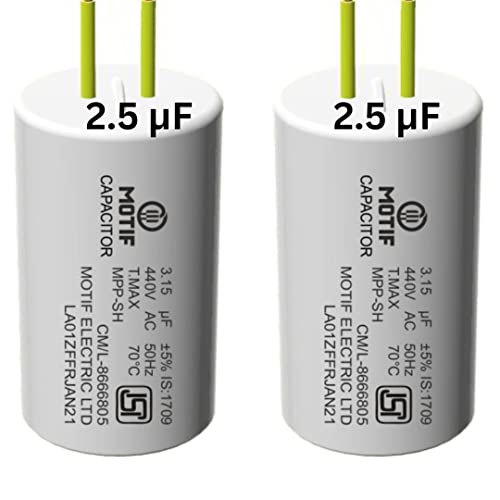 Image of Motif ISI Electric Ceiling Fan Capacitor 2.5μF (2)