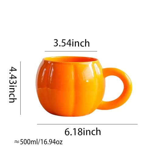 Taza grande de cerámica Premium Calabaza 17oz Halloween miniatura 3