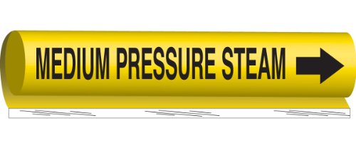 Brady 5723-I marqueur de tuyau vapeur moyenne pour signalisation industrielle
