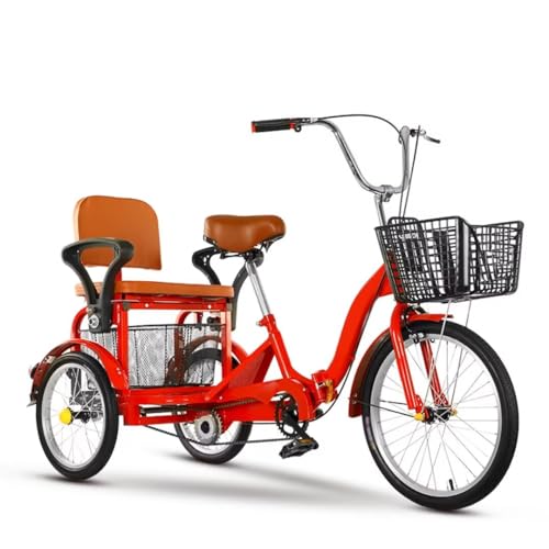 Triciclo Plegable para Adultos 16in Rojo miniatura 1