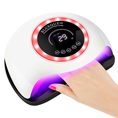 Plartree 168W Nageltrockner Lampe, UV LED Nagellampe für Nägel, Nail Dryer mit 30s/60s/90s/120s Timer,Zeitanzeige…