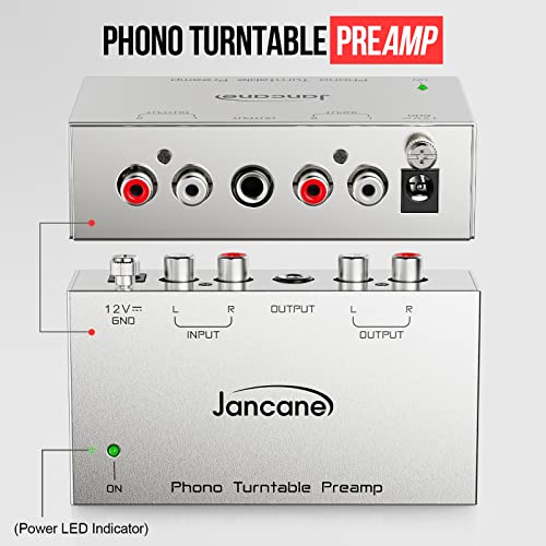 image for Jancane Phono Turntable Preamp, Phono Preamp for Turntable, Record Pla