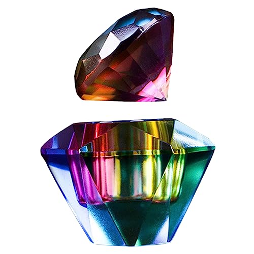 Healeved Elegant Acrylic Nail Liquid Storage Holder Crystal Cup Lid Dish Bowl Nail Art Tools Monomer Cup for Art
